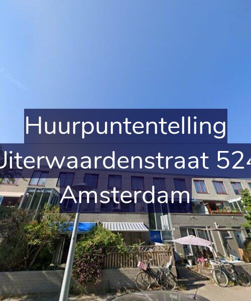 Foto gevel Huurpuntentelling voor Uiterwaardenstraat 524, Amsterdam