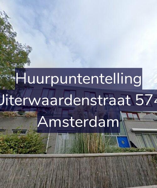 Foto gevel Huurpuntentelling voor Uiterwaardenstraat 574, Amsterdam