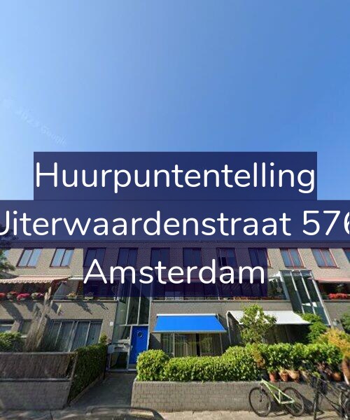 Foto gevel Huurpuntentelling voor Uiterwaardenstraat 576, Amsterdam