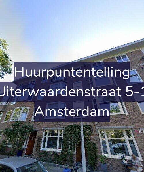 Foto gevel Huurpuntentelling voor Uiterwaardenstraat 5-1, Amsterdam