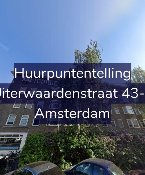 Foto gevel Huurpuntentelling voor Uiterwaardenstraat 43-2, Amsterdam