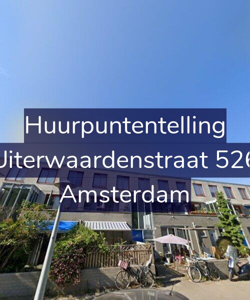 Foto gevel Huurpuntentelling voor Uiterwaardenstraat 526, Amsterdam