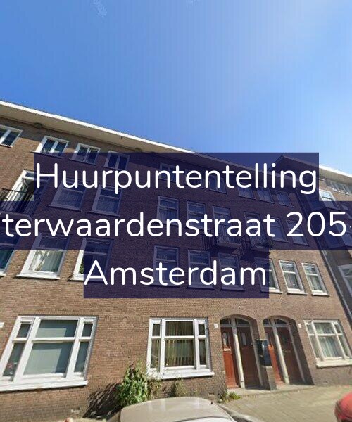Foto gevel Huurpuntentelling voor Uiterwaardenstraat 205-2, Amsterdam