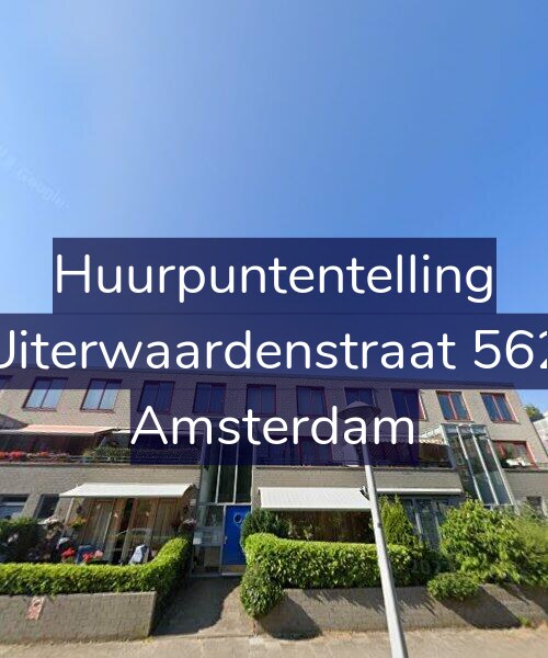 Foto gevel Huurpuntentelling voor Uiterwaardenstraat 562, Amsterdam