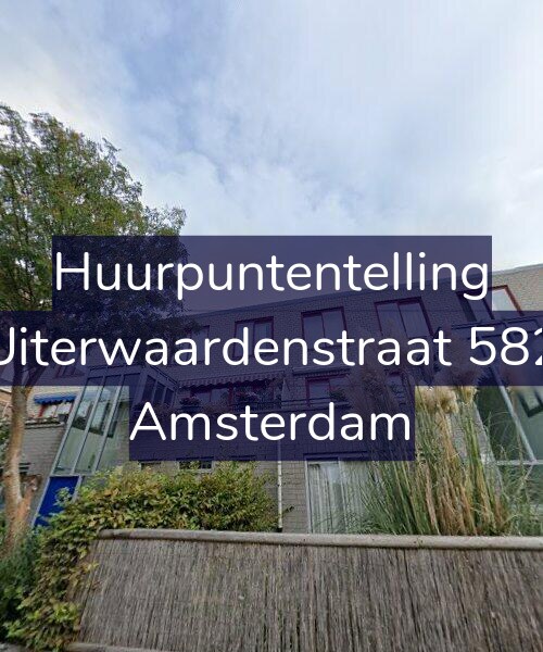 Foto gevel Huurpuntentelling voor Uiterwaardenstraat 582, Amsterdam