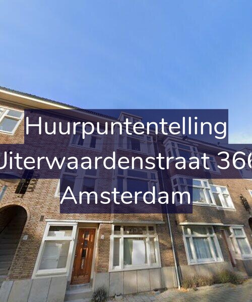Foto gevel Huurpuntentelling voor Uiterwaardenstraat 366, Amsterdam