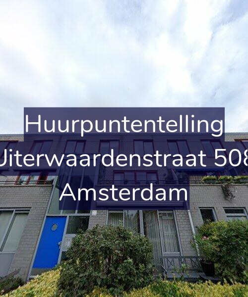 Foto gevel Huurpuntentelling voor Uiterwaardenstraat 508, Amsterdam