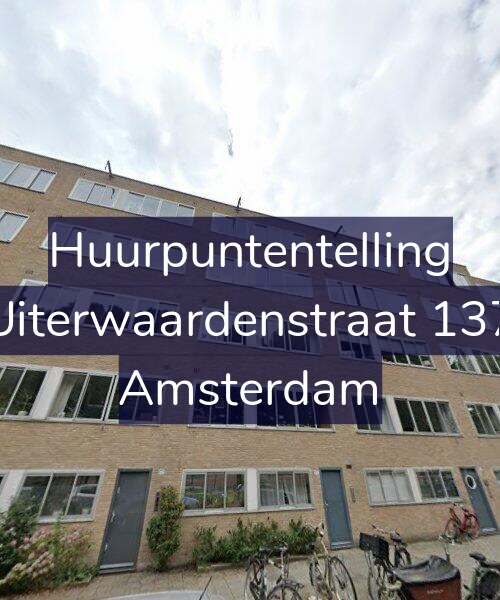 Foto gevel Huurpuntentelling voor Uiterwaardenstraat 137, Amsterdam