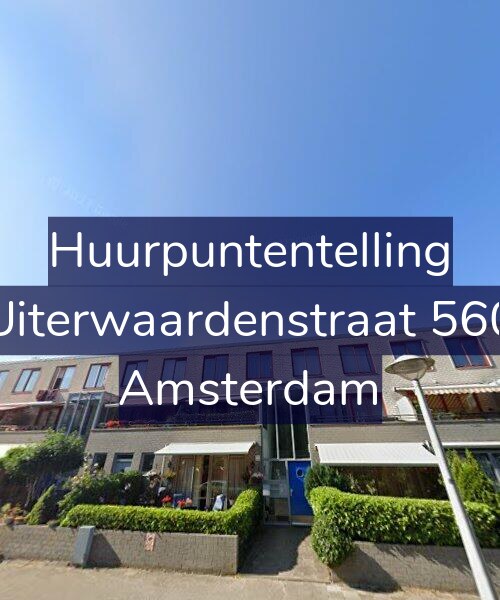 Foto gevel Huurpuntentelling voor Uiterwaardenstraat 560, Amsterdam
