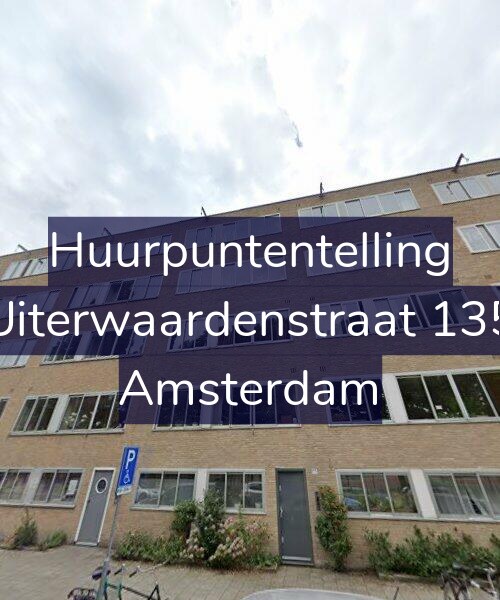 Foto gevel Huurpuntentelling voor Uiterwaardenstraat 135, Amsterdam
