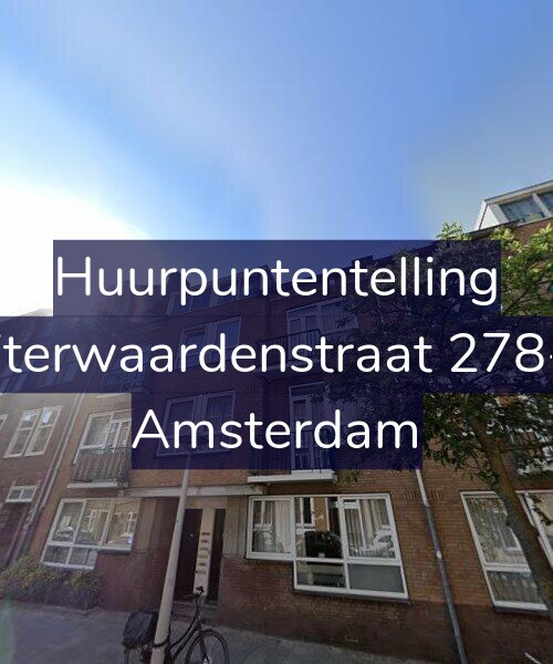 Foto gevel Huurpuntentelling voor Uiterwaardenstraat 278-1, Amsterdam