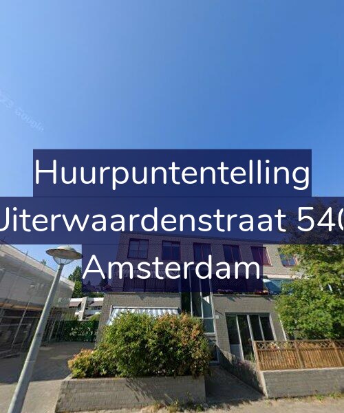 Foto gevel Huurpuntentelling voor Uiterwaardenstraat 540, Amsterdam