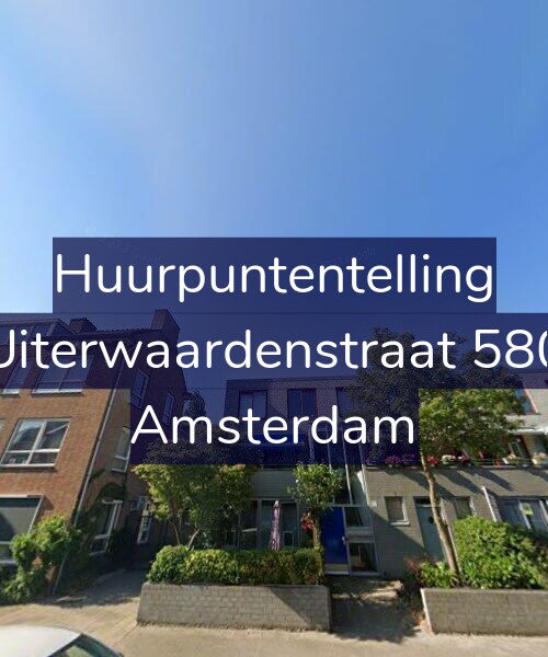 Foto gevel Huurpuntentelling voor Uiterwaardenstraat 580, Amsterdam