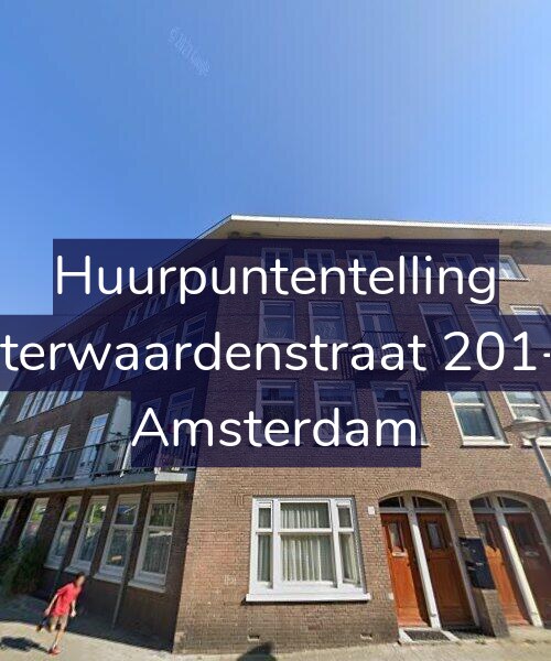 Foto gevel Huurpuntentelling voor Uiterwaardenstraat 201-H, Amsterdam