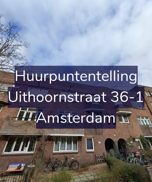 Foto gevel Huurpuntentelling voor Uithoornstraat 36-1, Amsterdam