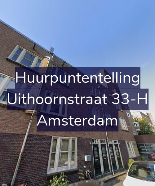 Foto gevel Huurpuntentelling voor Uithoornstraat 33-H, Amsterdam