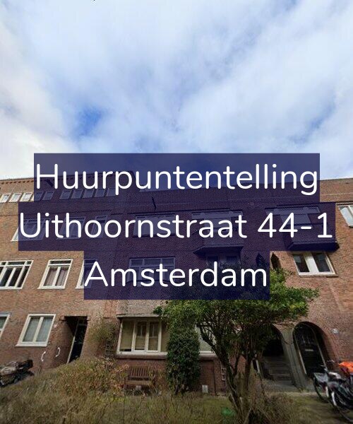 Foto gevel Huurpuntentelling voor Uithoornstraat 44-1, Amsterdam