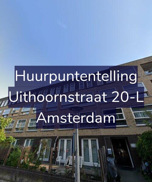 Foto gevel Huurpuntentelling voor Uithoornstraat 20-L, Amsterdam