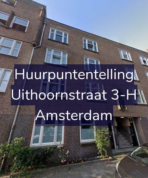 Foto gevel Huurpuntentelling voor Uithoornstraat 3-H, Amsterdam