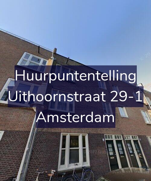 Foto gevel Huurpuntentelling voor Uithoornstraat 29-1, Amsterdam