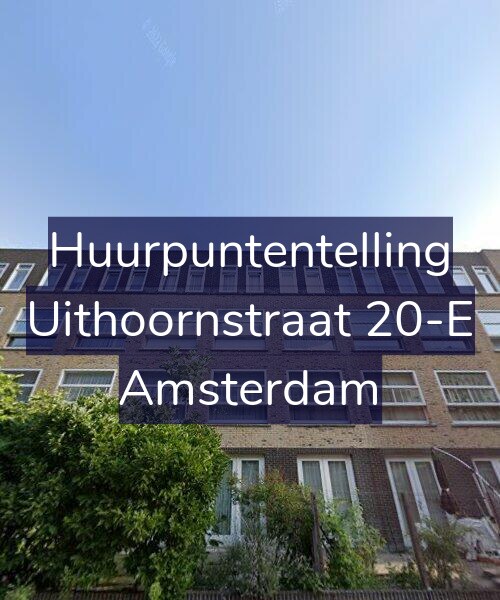Foto gevel Huurpuntentelling voor Uithoornstraat 20-E, Amsterdam