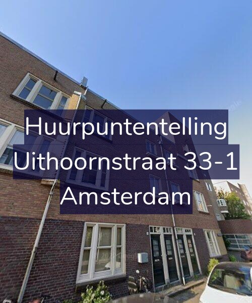 Foto gevel Huurpuntentelling voor Uithoornstraat 33-1, Amsterdam