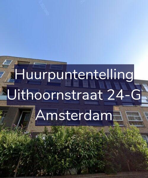 Foto gevel Huurpuntentelling voor Uithoornstraat 24-G, Amsterdam
