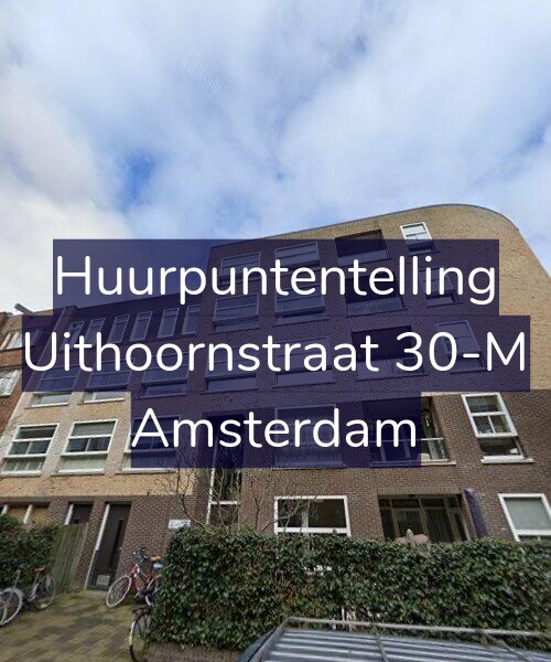 Foto gevel Huurpuntentelling voor Uithoornstraat 30-M, Amsterdam