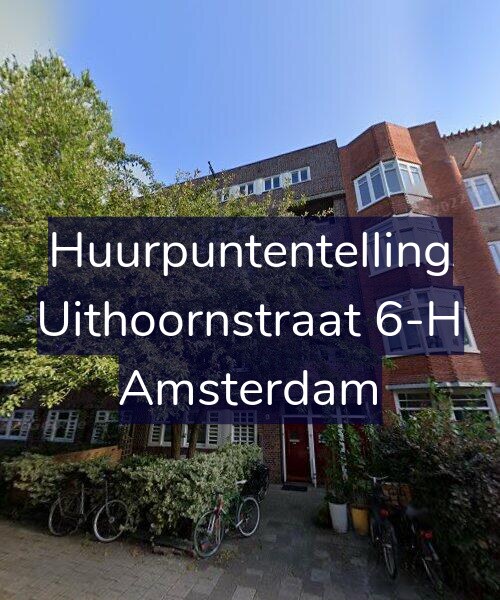 Foto gevel Huurpuntentelling voor Uithoornstraat 6-H, Amsterdam