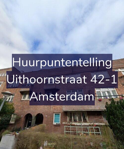 Foto gevel Huurpuntentelling voor Uithoornstraat 42-1, Amsterdam
