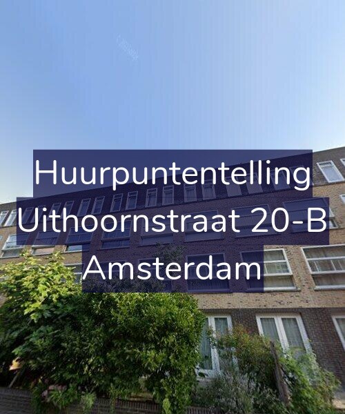 Foto gevel Huurpuntentelling voor Uithoornstraat 20-B, Amsterdam