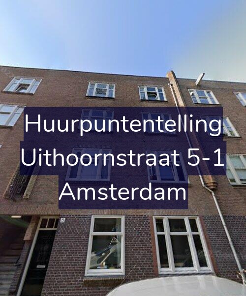 Foto gevel Huurpuntentelling voor Uithoornstraat 5-1, Amsterdam