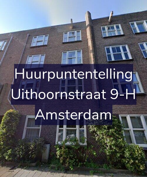 Foto gevel Huurpuntentelling voor Uithoornstraat 9-H, Amsterdam