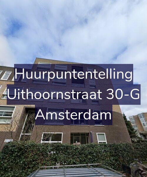 Foto gevel Huurpuntentelling voor Uithoornstraat 30-G, Amsterdam
