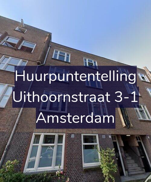 Foto gevel Huurpuntentelling voor Uithoornstraat 3-1, Amsterdam