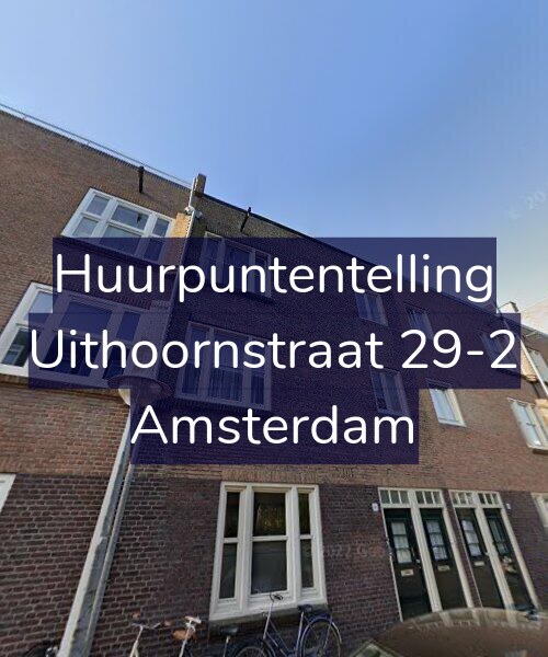 Foto gevel Huurpuntentelling voor Uithoornstraat 29-2, Amsterdam