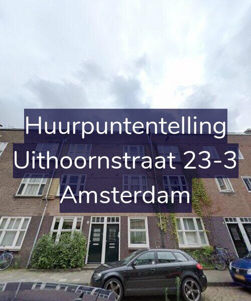 Foto gevel Huurpuntentelling voor Uithoornstraat 23-3, Amsterdam