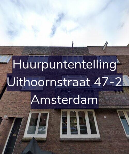 Foto gevel Huurpuntentelling voor Uithoornstraat 47-2, Amsterdam