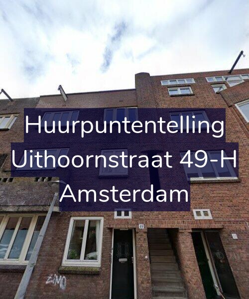 Foto gevel Huurpuntentelling voor Uithoornstraat 49-H, Amsterdam