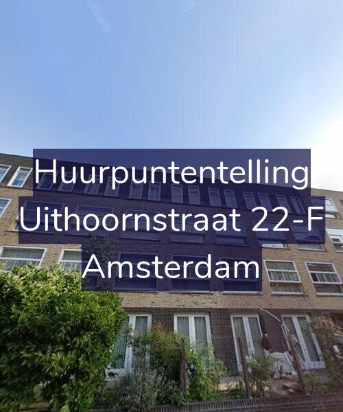 Foto gevel Huurpuntentelling voor Uithoornstraat 22-F, Amsterdam