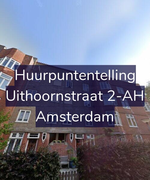 Foto gevel Huurpuntentelling voor Uithoornstraat 2-AH, Amsterdam