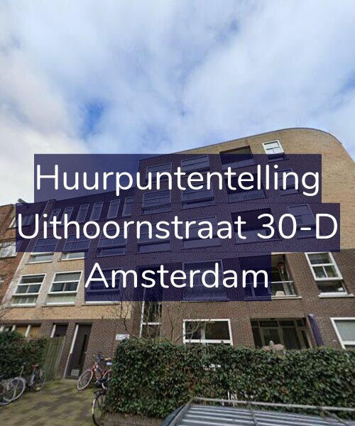 Foto gevel Huurpuntentelling voor Uithoornstraat 30-D, Amsterdam