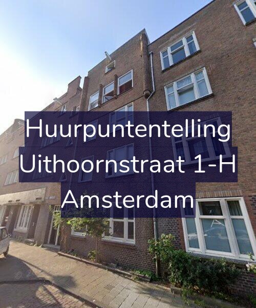 Foto gevel Huurpuntentelling voor Uithoornstraat 1-H, Amsterdam