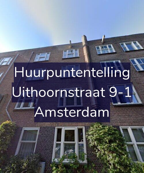 Foto gevel Huurpuntentelling voor Uithoornstraat 9-1, Amsterdam