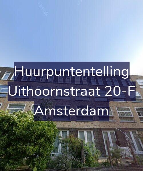 Foto gevel Huurpuntentelling voor Uithoornstraat 20-F, Amsterdam