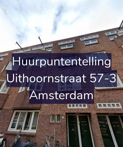 Foto gevel Huurpuntentelling voor Uithoornstraat 57-3, Amsterdam