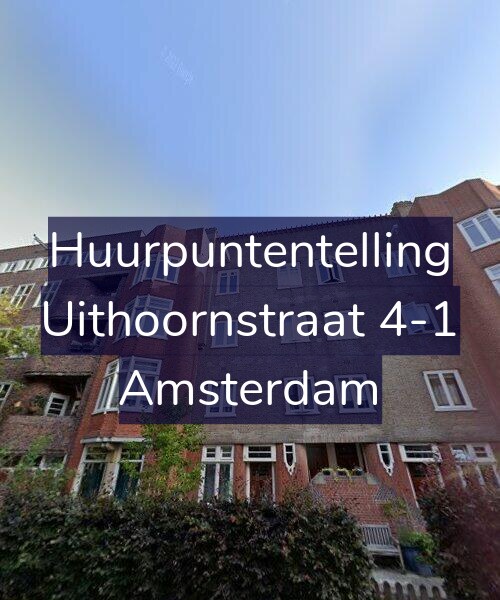 Foto gevel Huurpuntentelling voor Uithoornstraat 4-1, Amsterdam