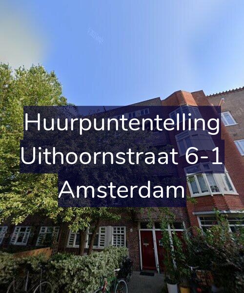 Foto gevel Huurpuntentelling voor Uithoornstraat 6-1, Amsterdam