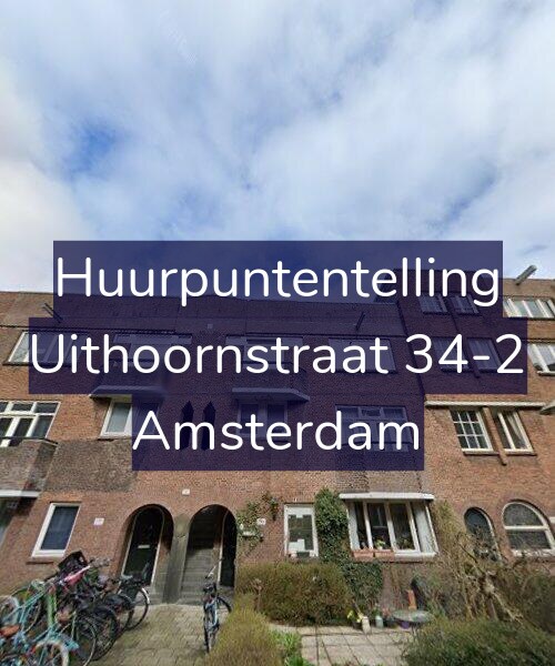 Foto gevel Huurpuntentelling voor Uithoornstraat 34-2, Amsterdam