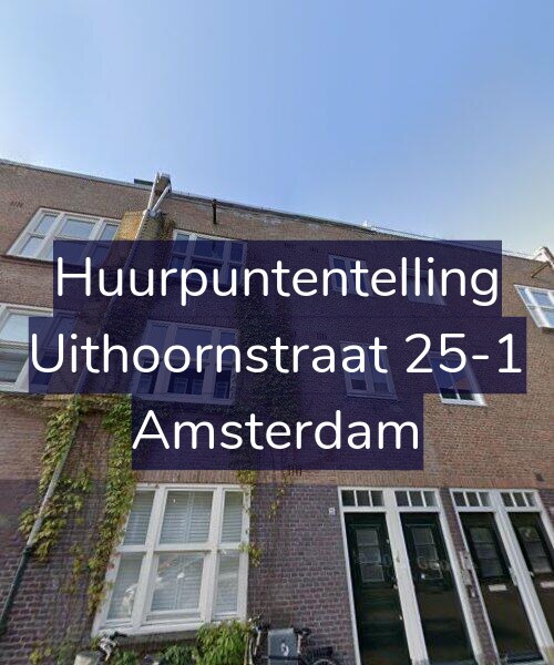 Foto gevel Huurpuntentelling voor Uithoornstraat 25-1, Amsterdam